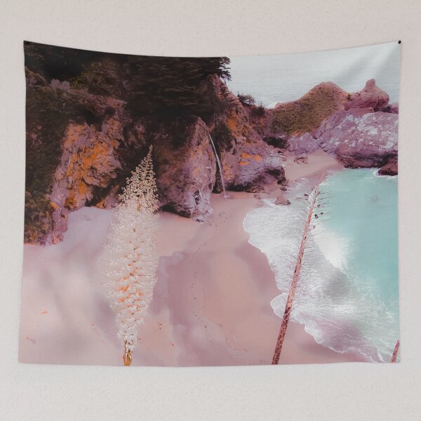 Item preview, waterfall and beach view at Mcway Falls, Big Sur, Highway 1, California, USA designed and sold by Mrvell.
