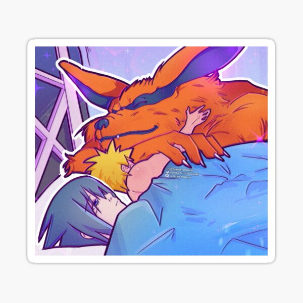 SasuNaru Sleeping Together Sticker