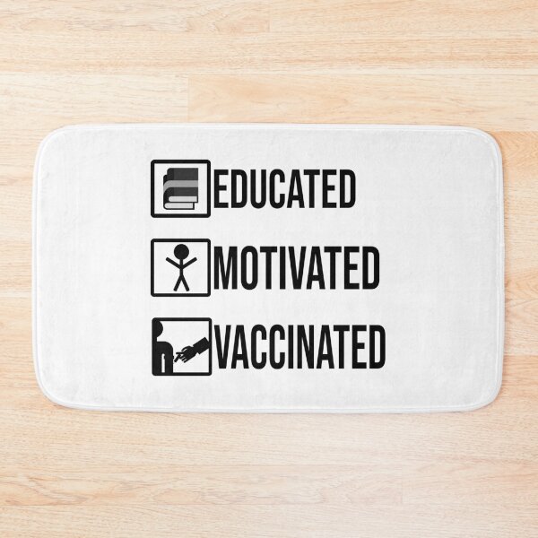 Item preview, Educated Motivated Vaccinated,vaccinated you can hug me now designed and sold by kmario.