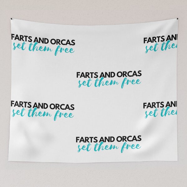 Item preview, farts and orcas set them free designed and sold by JocelynCrafts.