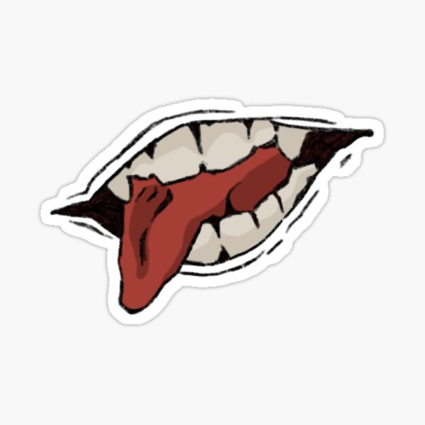 Sukuna mouth Sticker