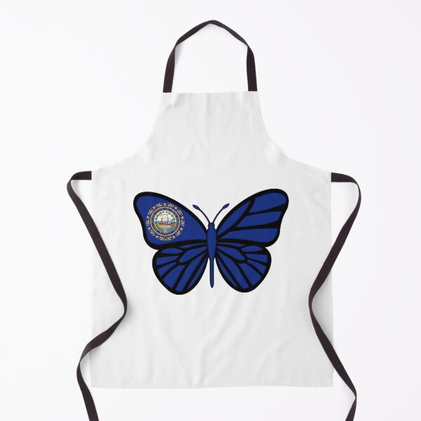 Item preview, State of New Hampshire Flag Butterfly designed and sold by Gsallicat.