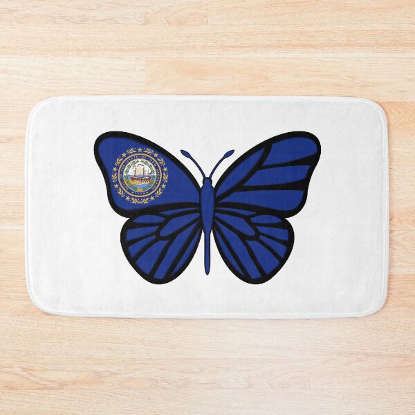 Item preview, State of New Hampshire Flag Butterfly designed and sold by Gsallicat.