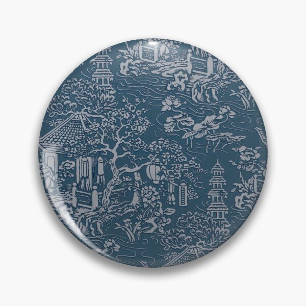 Item preview, Lewis Foreman Day Indigo Pagoda Pattern designed and sold by thomasjgaulton.