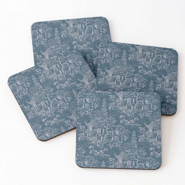 Item preview, Lewis Foreman Day Indigo Pagoda Pattern designed and sold by thomasjgaulton.