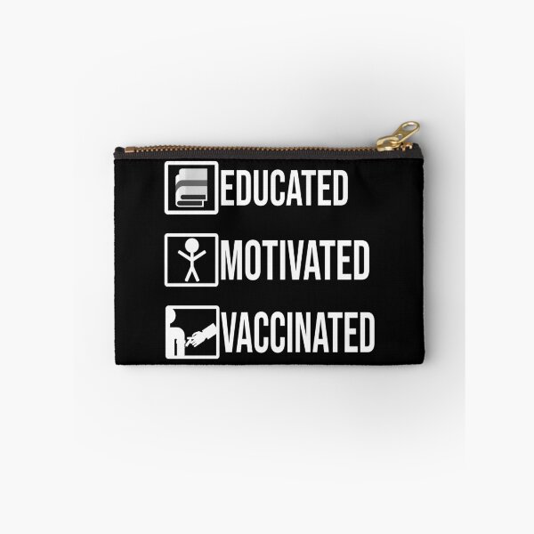Item preview, Educated Motivated Vaccinated,vaccinated you can hug me now designed and sold by kmario.