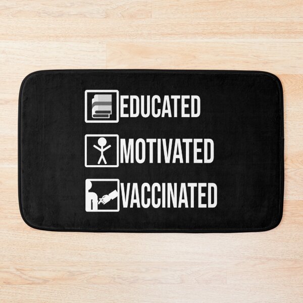 Item preview, Educated Motivated Vaccinated,vaccinated you can hug me now designed and sold by kmario.