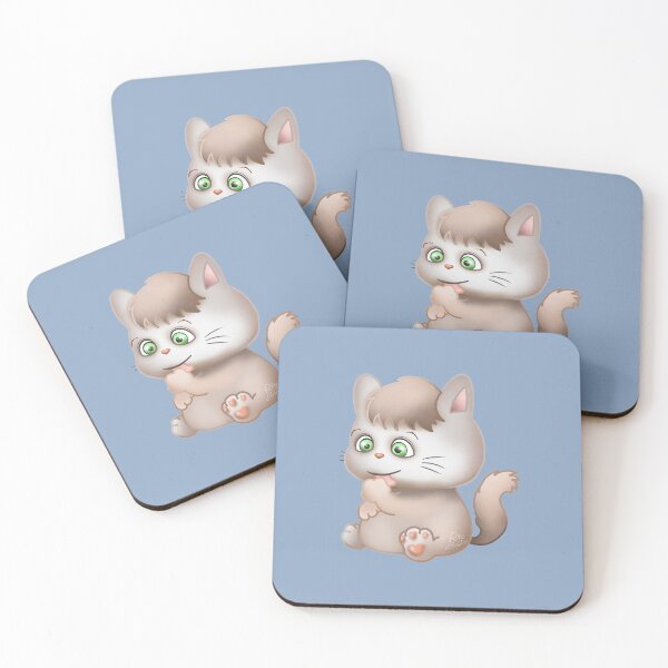 Item preview, Kitty Cat Busy Schedule (blue) designed and sold by RitaLaiArt.