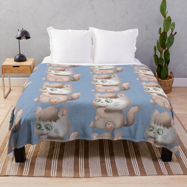 Item preview, Kitty Cat Busy Schedule (blue) designed and sold by RitaLaiArt.