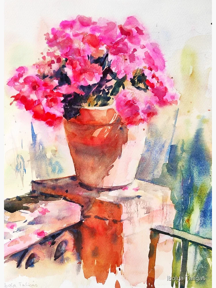 pot de peinture rose vif