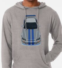 Das Grau und Blau Leichter Hoodie