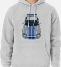 Das Grau und Blau Hoodie