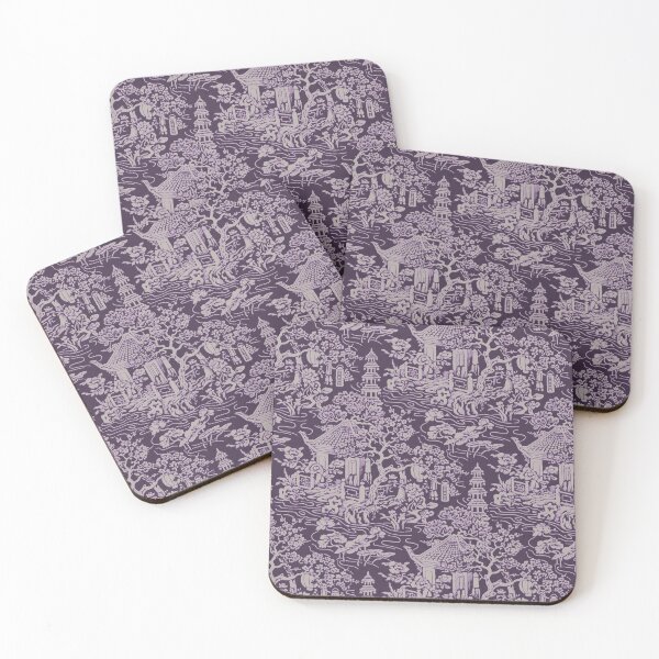 Item preview, Lewis Foreman Day Plum Pagoda Pattern designed and sold by thomasjgaulton.