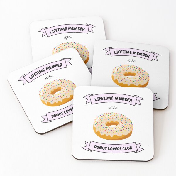 Item preview, Lifetime Member of the Donut Lovers Club designed and sold by Ninjakandy.