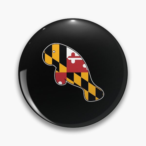 Artikelvorschau, Maryland Flag Manatee für Seekuhliebhaber und Meeresbiologen. entworfen und verkauft von MarylandStyle.
