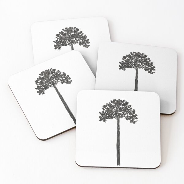 Item preview, Araucaria chilena pehuen in watercolor designed and sold by Daniela Ponzini Montes.