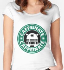 CAFFEINATE!!! Women's Fitted Scoop T-Shirt