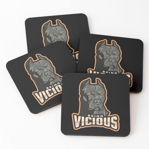 Item preview, Dog being vicious logo designed and sold by CrazyHowCool.