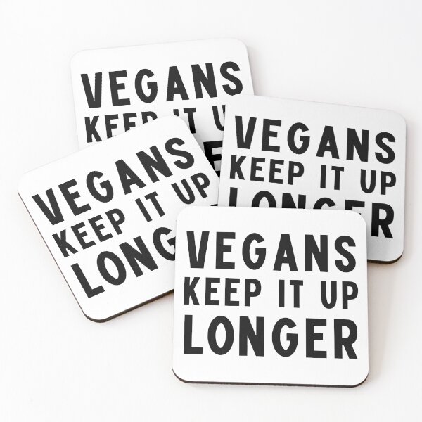Item preview, Vegans Keep It Up Longer, Vegan Valentine Humor designed and sold by WhimsicaliTee.