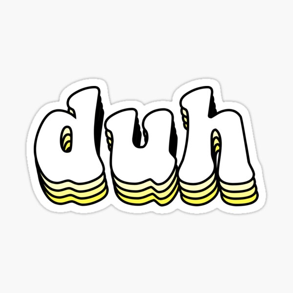 Item preview, duh yellow  designed and sold by grapehateswine.
