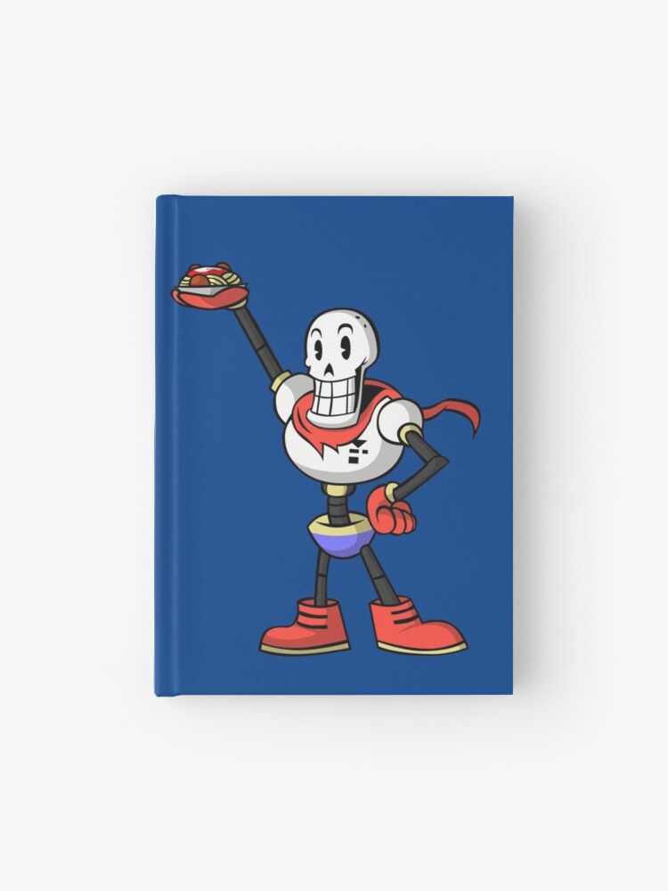 Undertale Papyrus With Spaghetti Hardcover Journal By Gabbo Redbubble