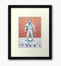 BJJ - Several Years In - Orange Framed Print