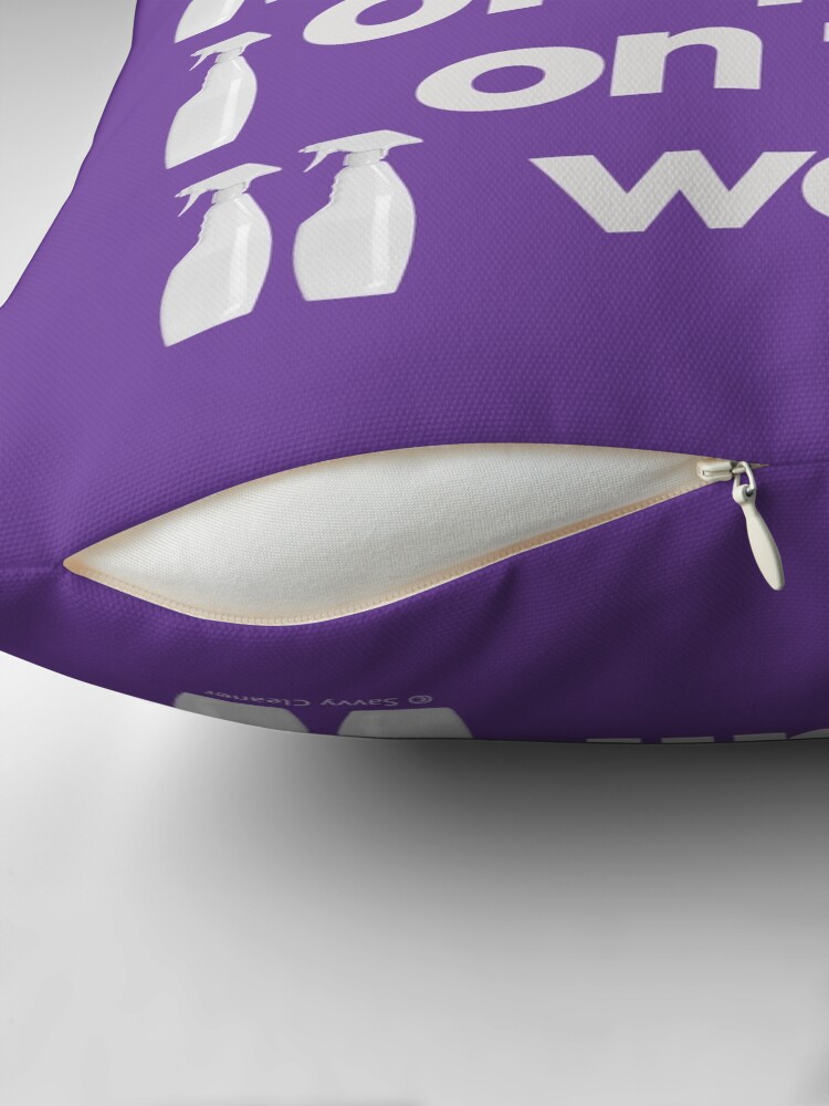 Thumbnail 2 of 4, Pillow, 99 Bottles of Spray On The Wall Spray Bottle Fun designed and sold by SavvyCleaner.