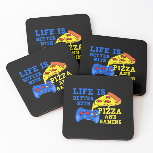 Item preview, Life Is Better With Pizza And Gaming designed and sold by SammieCain.