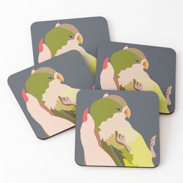 Item preview, Holding Quaker Parrot (2) designed and sold by Bonnie Zimmerman.