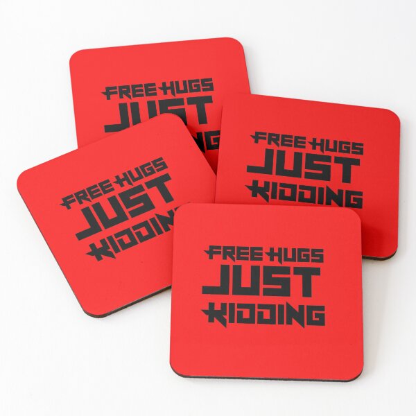 Item preview, Free Hugs Just Kidding Red designed and sold by DamaliePierre.