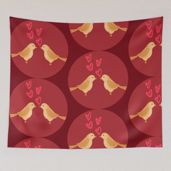Item preview, Love birds cute birds valentines designed and sold by TheWaterBirds.