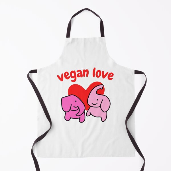 Item preview, Vegan Love, Vegan Valentine Cute Elephant Couple designed and sold by WhimsicaliTee.