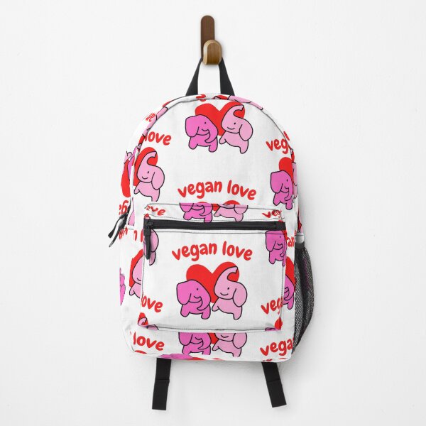 Item preview, Vegan Love, Vegan Valentine Cute Elephant Couple designed and sold by WhimsicaliTee.