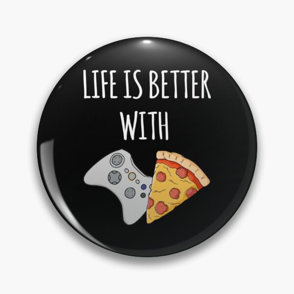 Item preview, Life Is Better With Pizza And Gaming designed and sold by SammieCain.