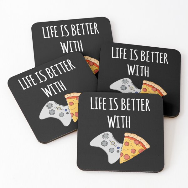 Item preview, Life Is Better With Pizza And Gaming designed and sold by SammieCain.
