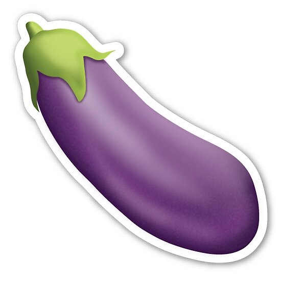  Eggplant  Emoji  Poster by LadyBoner69 Redbubble