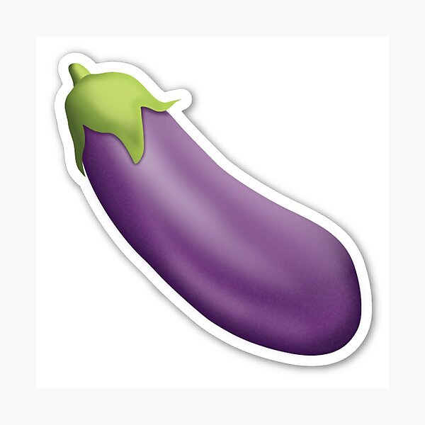 "Eggplant Emoji" Photographic Print by LadyBoner69 | Redbubble