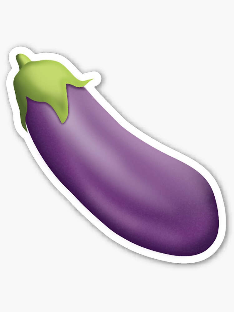 "Eggplant Emoji" Sticker by LadyBoner69 | Redbubble