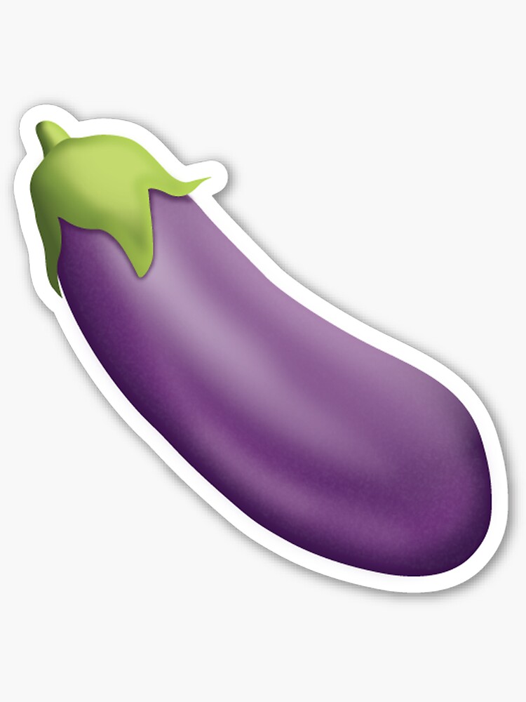 Eggplant Emoji Sticker For Sale By Ladyboner69 Redbubble