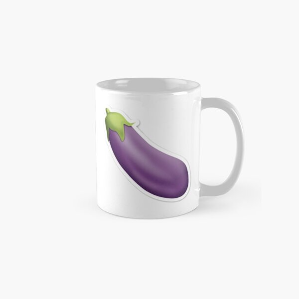 Eggplant Emoji Classic Mug
