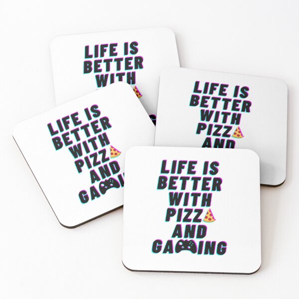 Item preview, Life Is Better With Pizza And Gaming designed and sold by SammieCain.