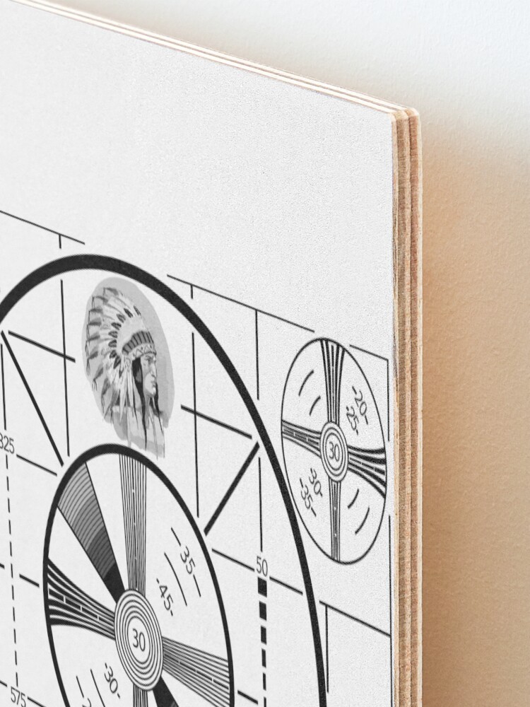 indian-head-test-pattern-mounted-print-for-sale-by-tsign-redbubble