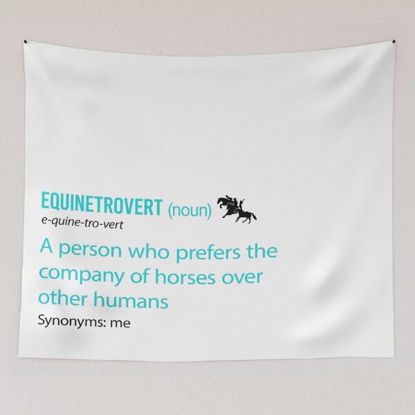 Item preview, EQUINETROVERT designed and sold by The Tricky Pony Co..