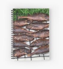 hot smoked fish Spiral Notebook