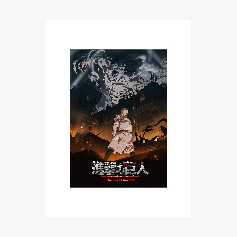 Attack On Titan Season 4 Poster By Vicram176 Redbubble