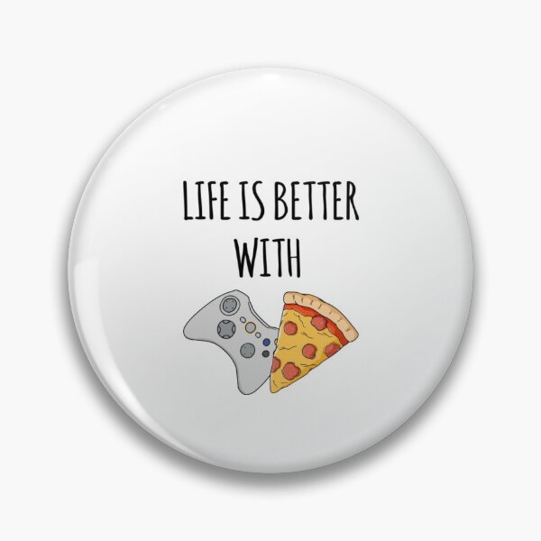Item preview, Life Is Better With Pizza And Gaming designed and sold by SammieCain.