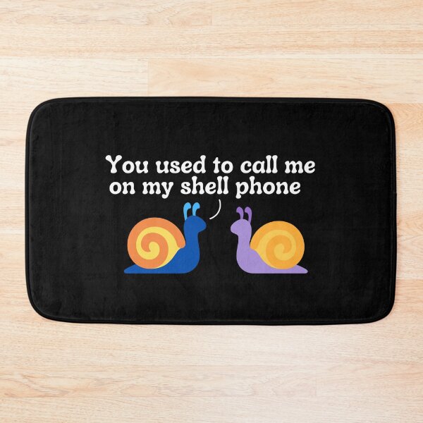 Item preview, You Used To Call Me On My Shell Phone Funny Pun Snails designed and sold by MixedBagMerch.