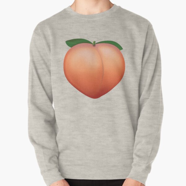 Peach Emoji Pullover Sweatshirt