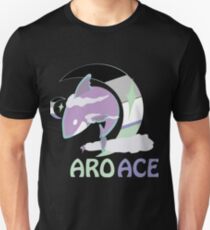 AroAce Pride Sky Shark Unisex T-Shirt
