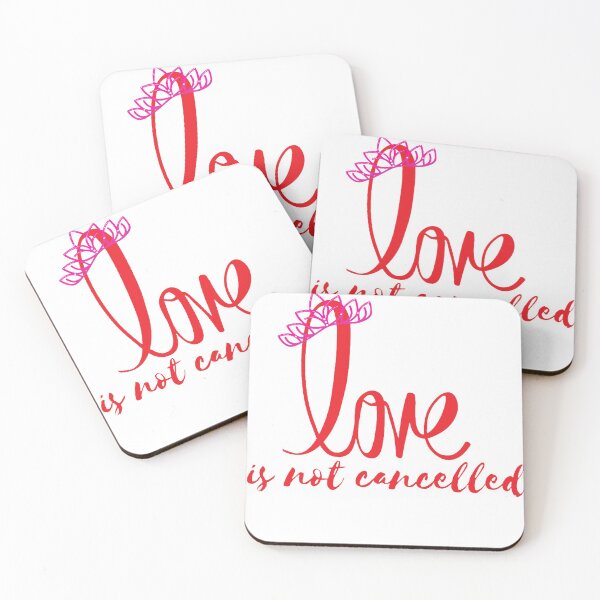 Item preview, love is not cancelled designed and sold by JocelynCrafts.